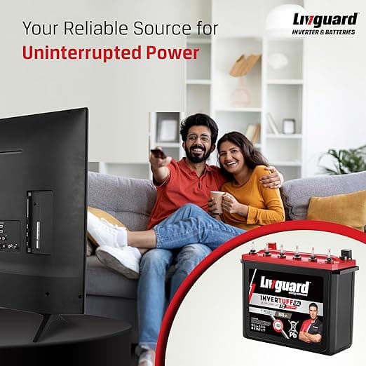 Livguard IT 1672TT |Tall Tubular Inverter Battery |160 Ah |72 Months Warranty | Reliable Backup for Home, Office and Shop
